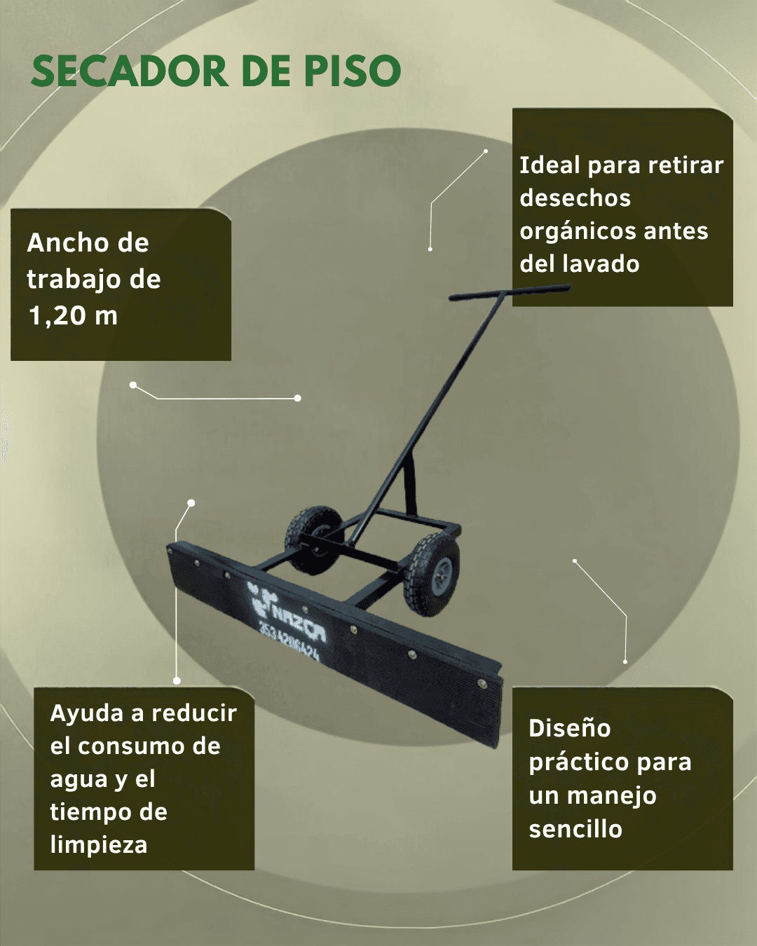 Secador de Piso 1,20 m