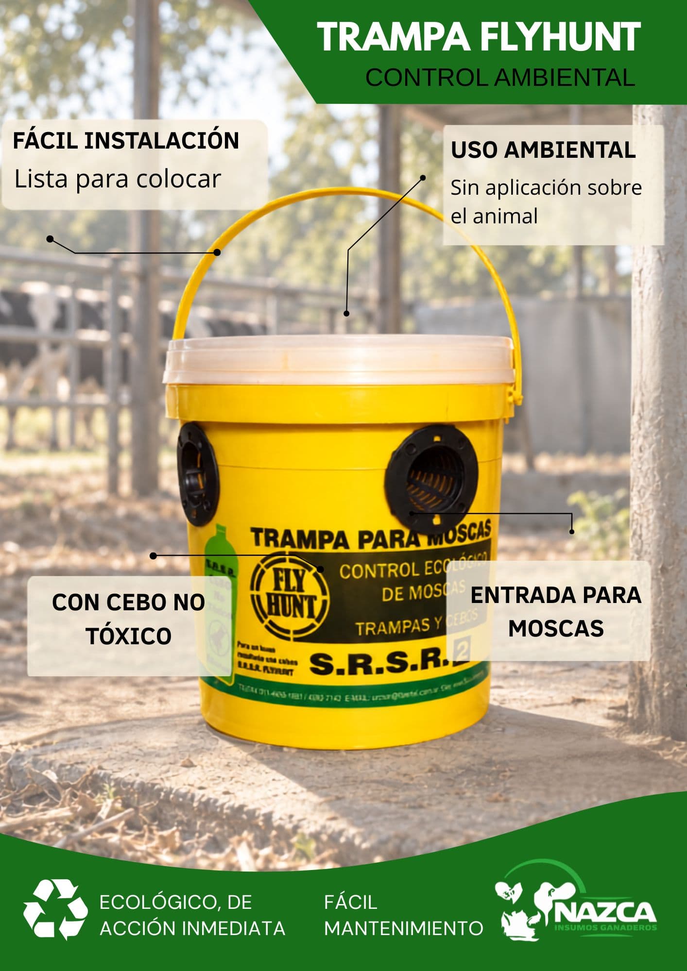 Trampa para Moscas FlyHunt