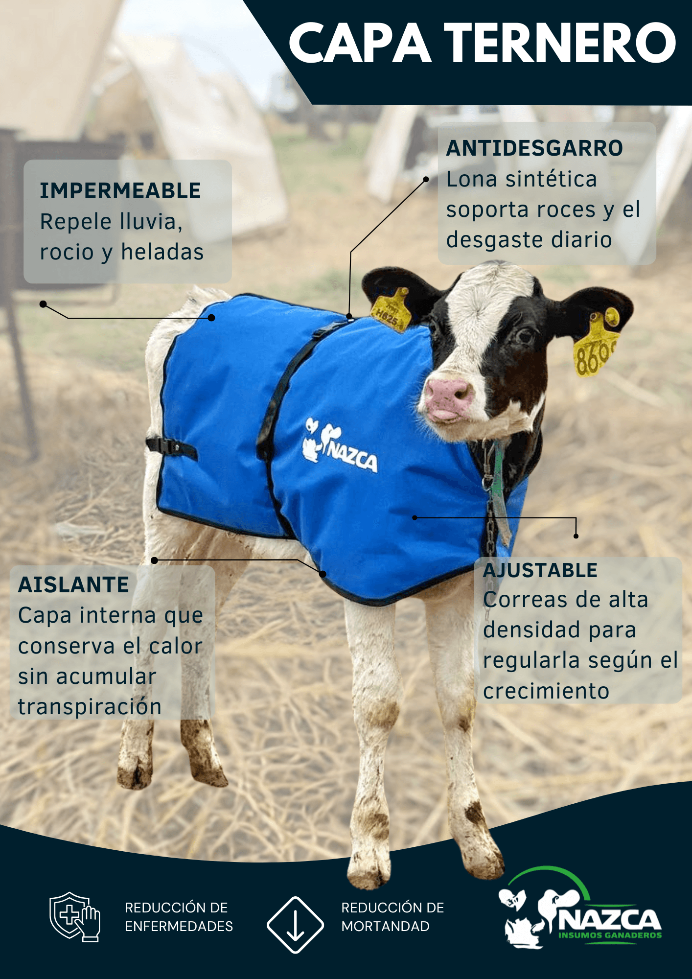 Capa Ternero Antidesgarro
